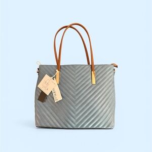 Isabelle Quilted Tote Bag with Matching Wallet